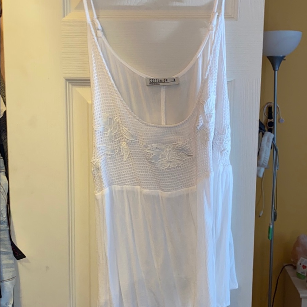 White top, too big for me